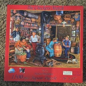 The Checkers Match Jigsaw Puzzle - 1500 Pieces